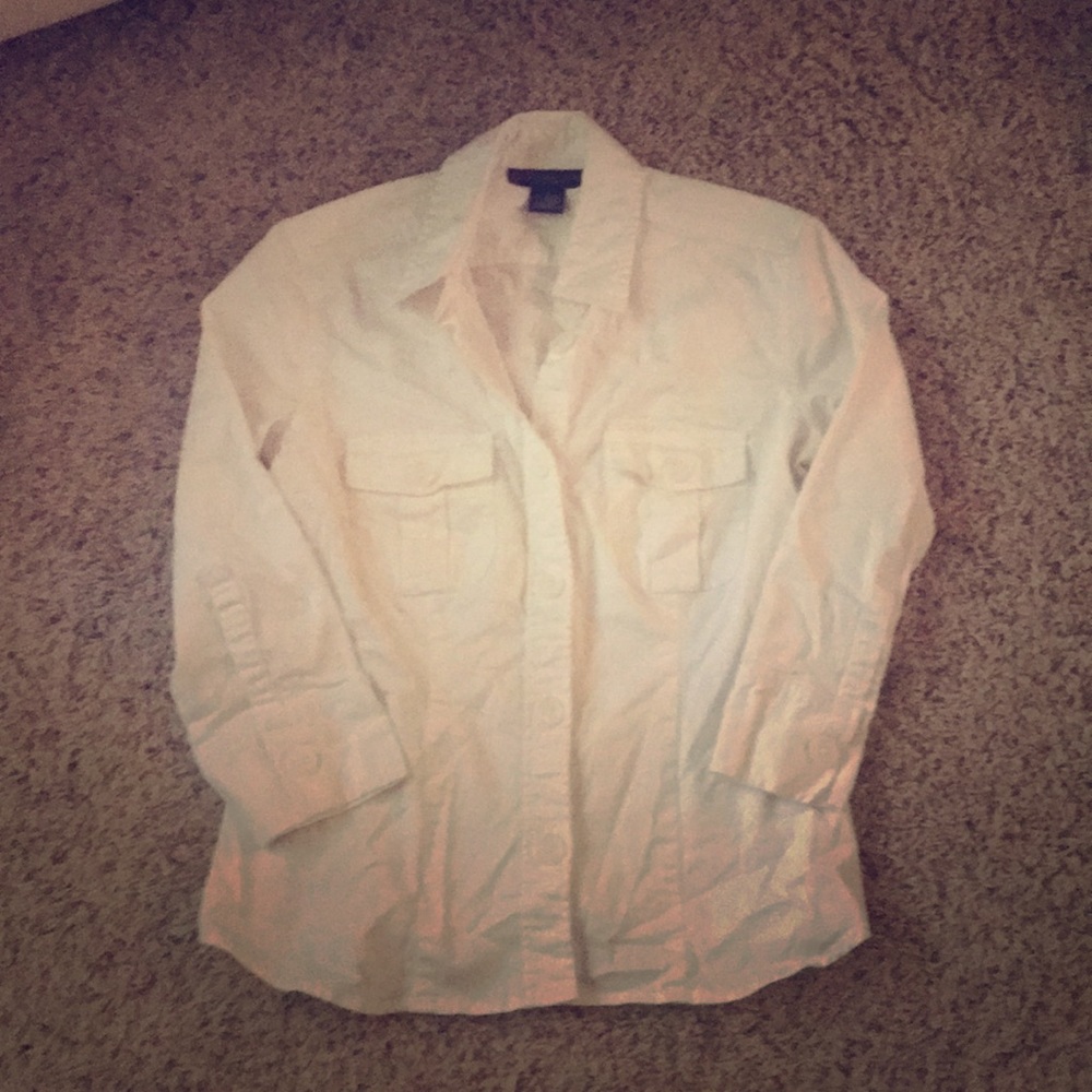Donna Rae 3/4 Sleeve Buttondown